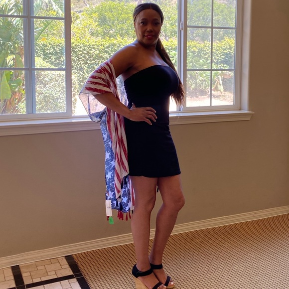 American Flag Red/White/Blue Kimono - Picture 12 of 17